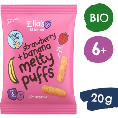 Ella's Kitchen BIO Křupky jahoda a banán 20 g – Sleviste.cz