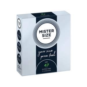 My Size Pure Feel - Презервативи 47 mm - 3 бр