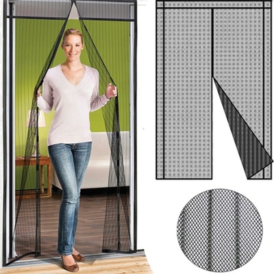 Dampod 6 v 1 magnetická sieť na dvere proti hmyzu Magic mesh 100 x 220 čierna
