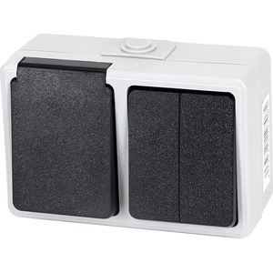 Aigostar - Домашен ключ за променлив ток с контакт 250V/16A IP54 (AI2732)