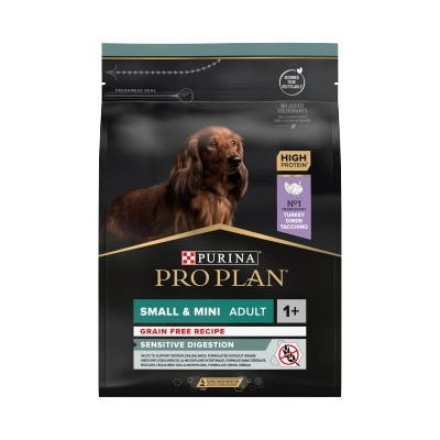 Purina Pro Plan Small & Mini Adult Sensitive Digestion Grain Free krůta 2,5 kg