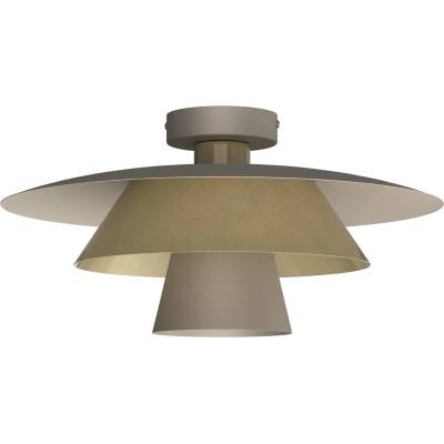 Luminex Потолно осветително тяло PLATO 1xE27/15W/230V Ø 32 см, бежово/златисто (LU4500)