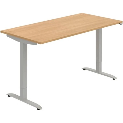 OFFICE PRO s.r.o. HOBIS výškovo nastaviteľný stôl MOTION MS 2 1600, stand.ovládanie, dub