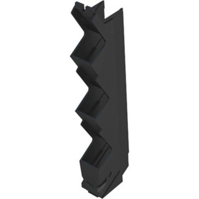 Electronics housings, OMNIMATE Housing - series CH20MBlack, Side element, Width: 12,5 mm