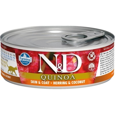 N & D CAT quinoa Adult Herring & Coconut 80 g