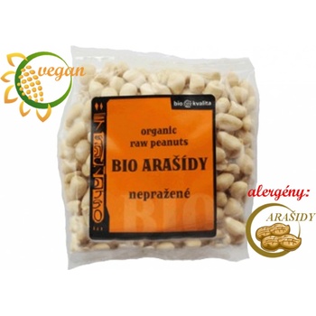 BioNebio Arašidy lúpané nepražené 200 g-BIO