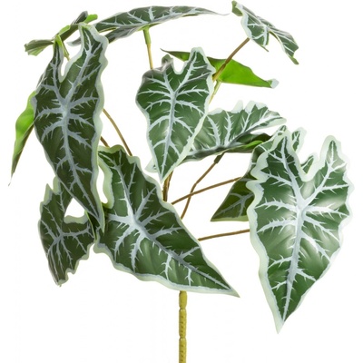 Dekoračný kvet 30 cm, list 12 cm zelená