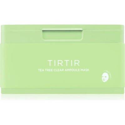 TIRTIR Ampoule Mask Tea Tree Clear успокояваща платнена маска за проблемна кожа 30 бр