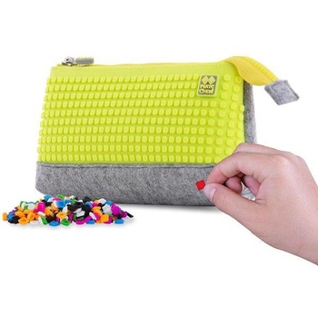 PIXIE CREW голям калъф СИВО/НЕОН ЖЪЛТО