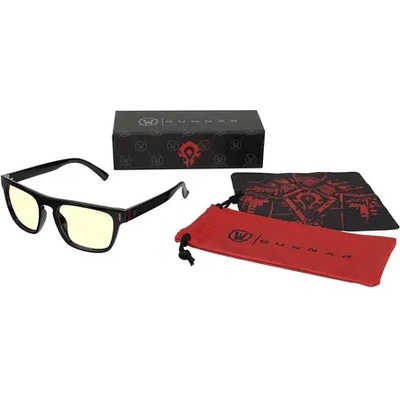 GUNNAR Комплект GUNNAR x World of Warcraft Horde Edition Onyx - Amber - Очила + калъф (WOW-00101)