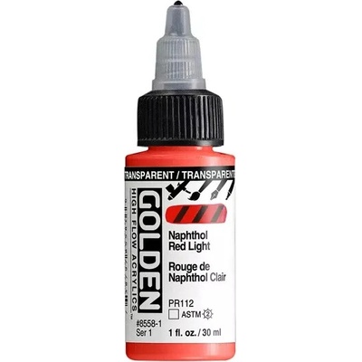 Akryl Golden High Flow 30 ml 8558 Transparent Naphthol Red Light – Sleviste.cz