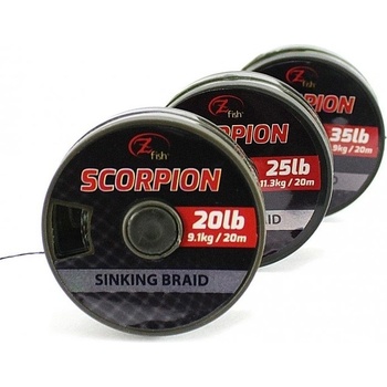 Zfish šnúra Scorpion Sinking Braid 20m 25lb