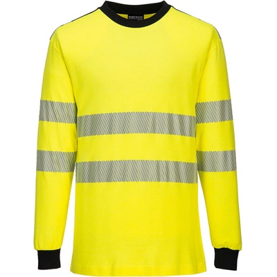 Portwest HI-VIS MODAFLAME WX3 FR701 Nehorľavé reflexné tričko antistatické HV žltá/čierna S