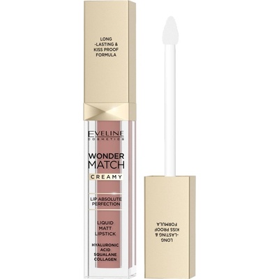 Eveline Cosmetics Matná tekutá rtěnka Wonder Match 04 Caramel 6,8 ml
