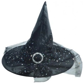 MFP Čarodějnický klobouk černý s pavučinou 1042270