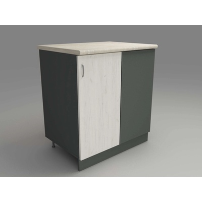 DST Кухненски модул MK-48 dst, 900/900/600-480, бежово и дъб амбер