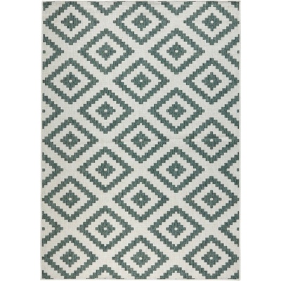 Hanse Home Зелен и кремав килим за открито , 80 x 150 cm Malta - NORTHRUGS (103131-80x150)