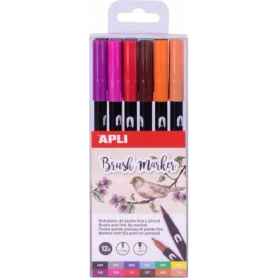 Apli Brush Duo sada fixů 12 ks