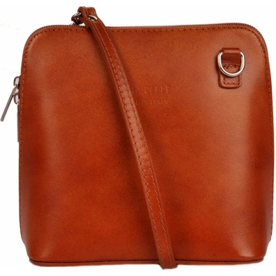Giglio Leather malá dámská kožená kabelka 133 přírodní hnědá camel