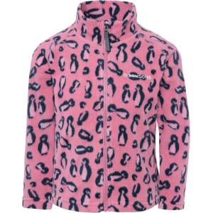 Didriksons Детско поларено яке Didriksons Kid's Monte Printed Full-Zip Fleece jacket - Penguino Pink - размер 80 (703-7224-0411)