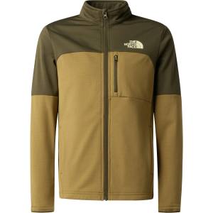 The North Face Детско поларено яке The North Face Kid's Teen Hike Midlayer Fullzip Fleece jacket - New Taupe Green / Cedar - размер XL (703-5339-0715)