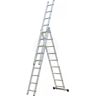 ТУНДЖА Стълба алуминиева трираменна 11 стъпала 7.20м ТУНДЖА (9700546)