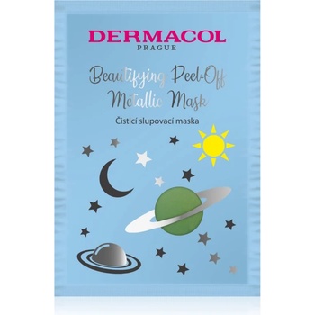 Dermacol Beautifying Peel-Off Metallic Mask отлепваща се маска за дълбоко почистване 15ml