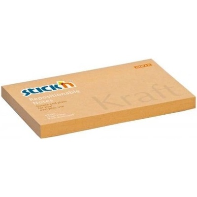 AZ Samolepiace bločky Kraft 76x127mm prírodná hnedá
