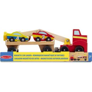 Melissa & Doug дървен магнитен товаро-разтоварващ автомобил (6073164)