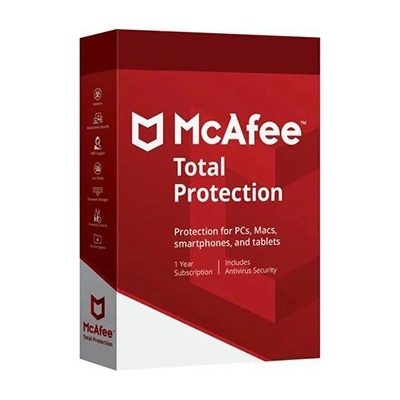 MCAFEE TOTAL PROTECTION 1 lic. 1 ROK (MTPEBF1RAA) – Zboží Mobilmania