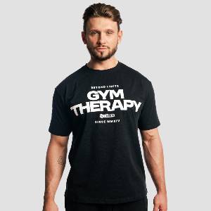 GymBeam Тениска Gym Therapy Black M