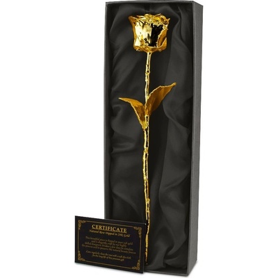 Zlatá růže 24k (pozlacená) - dokonalý dárek pro ženu