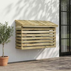 vidaXL Покритие за климатик 90x40x60 см Импрегнирано борово дърво (42042326)