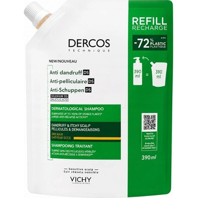 Vichy Dercos DS Šampon na suché vlasy Ecorefill Refill náhradní náplň 390 ml