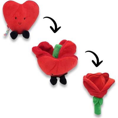 Les Déglingos Плюшена играчка Flipetz 2in1 Heart - Les Deglingos (80400)