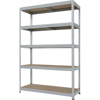 Carmen Стелаж Carmen Star PL 3580520, 5 бр. рафтове, 213 cm височина, 120 cm ширина, до 250 kg товаропоносимост на един рафт, метален, сив (bt-3580520)