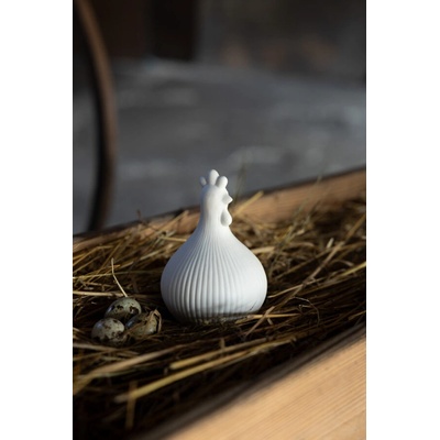 Velikonoční dekorace slepička Kerstin White 13 cm Storefactory Scandinavia