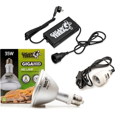 GiganTerra UVB 35 W PAR30 Premium set s reflektorom Dome Small