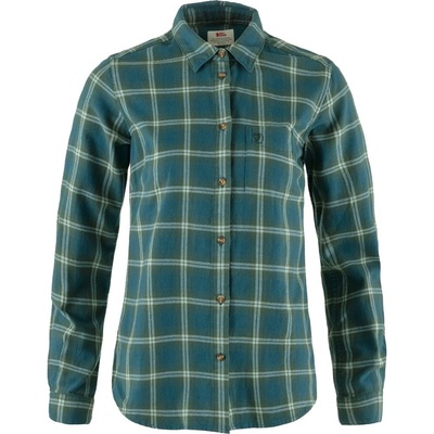 Fjallraven Övik Flannel Shirt W Deep forest patina green