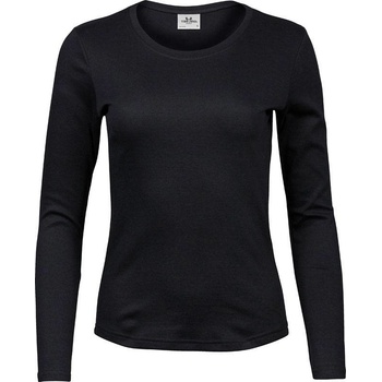 Tee Jays 590 Dámske tričko Interlock s dl. rukávom čierna
