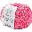 YARNART Baby Cotton Multicolor 5214 Pink Плетива прежда (Baby Cotton Multicolor 5214)