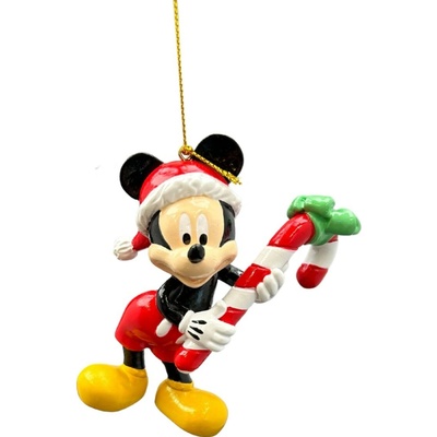 Disney Vianočná ozdoba Mickey&Friends Mickey s cukrovou palicou 9 cm
