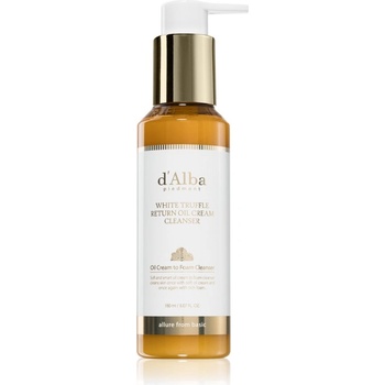 d'Alba White Truffle Return Oil Cream Cleanser хидратиращо почистващо олио за освежаване и изглаждане на кожата 150ml