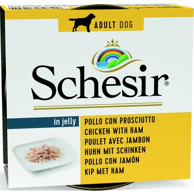 Schesir Dog Adult kuře/šunka 150 g