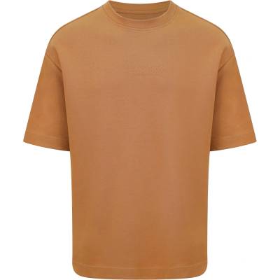 Blank Essentials Тениска Blank Essentials Tonal Puff Print T-shirt - Camel