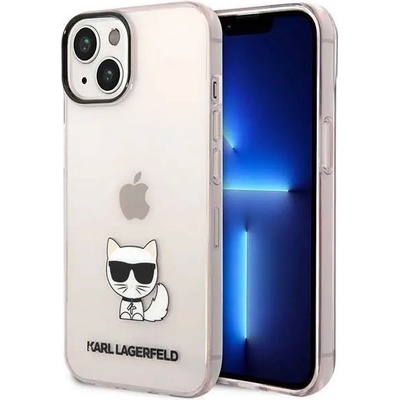 KARL LAGERFELD Кейс Karl Lagerfeld KLHCP14MCTTRI за iPhone 14 Plus 6.7", твърд, розов / розов, прозрачен, Choupette Body (3666339076481)