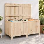 vidaXL Кутия за съхранение в градината 359 L Масивна борова дървесина (865390)