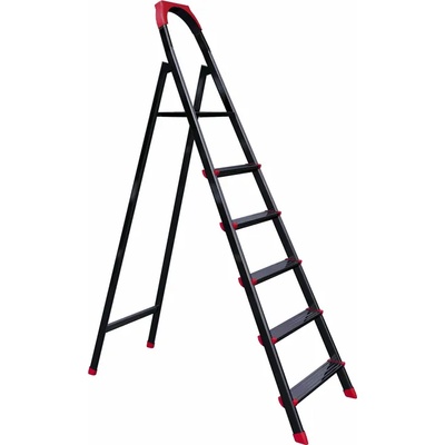 Стълба LEO 3+1 - 43x86xh131cm ЧЕРНА (MRD 003-B) (EMRD - 03-B) (0157218)