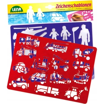 Kreslící šablony dopravní prostředky