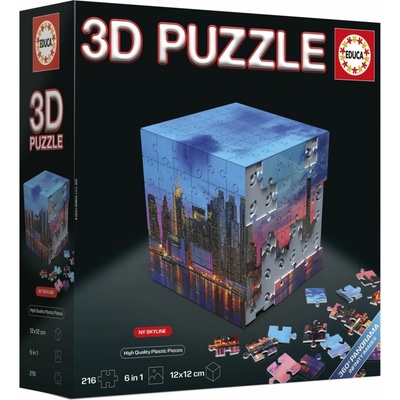 EDUCA 3D Puzzle kostka New York 216 ks